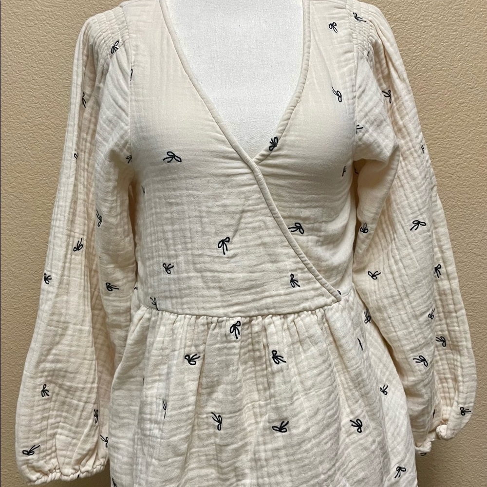 Madewell Peplum Wrap Top
